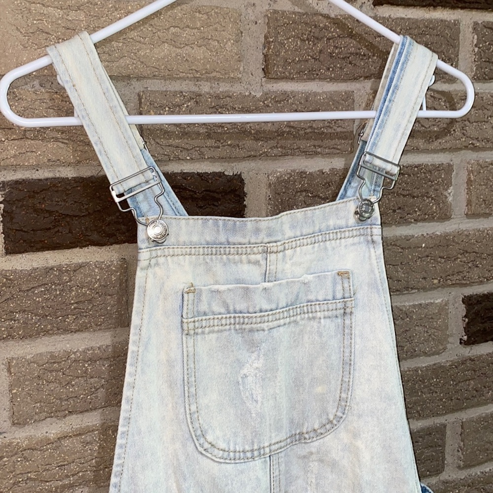 Large sized denim mini dress